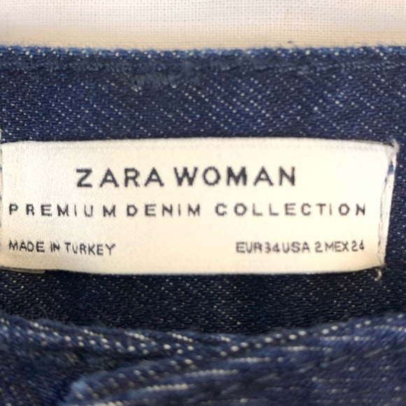 Zara Sunset Heritage Straight High Rise Jeans NWT - Picture 4 of 7